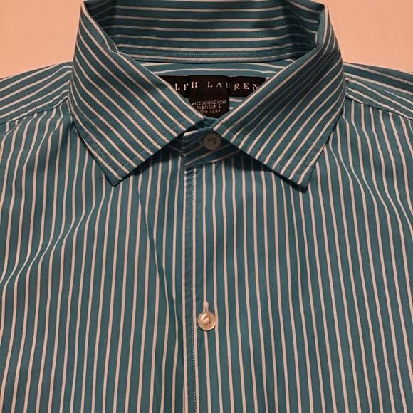 Ralph Lauren Black Label Women’s Button Up Shirt Striped Blue/White - Picture 3 of 10